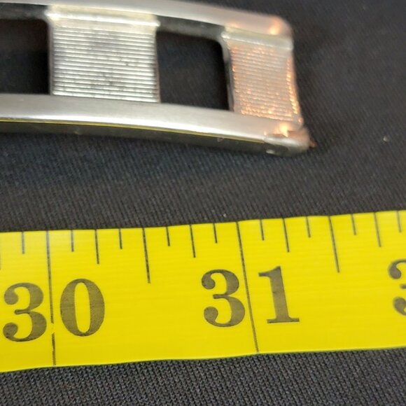 Streets Ahead Croc Embossed Leather Belt w/ Fibel Italian Buckle | Tan & Brown - Picture 11 of 11